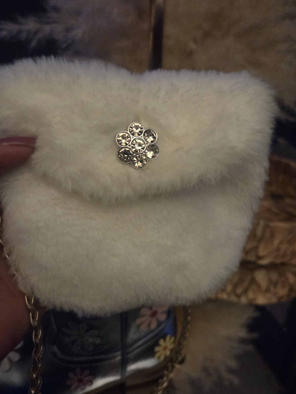 3fer Bundle Girls Western Cowgirl Boots + Faux Fur Mini Bag + Bluey Coin Purse - Picture 11 of 16